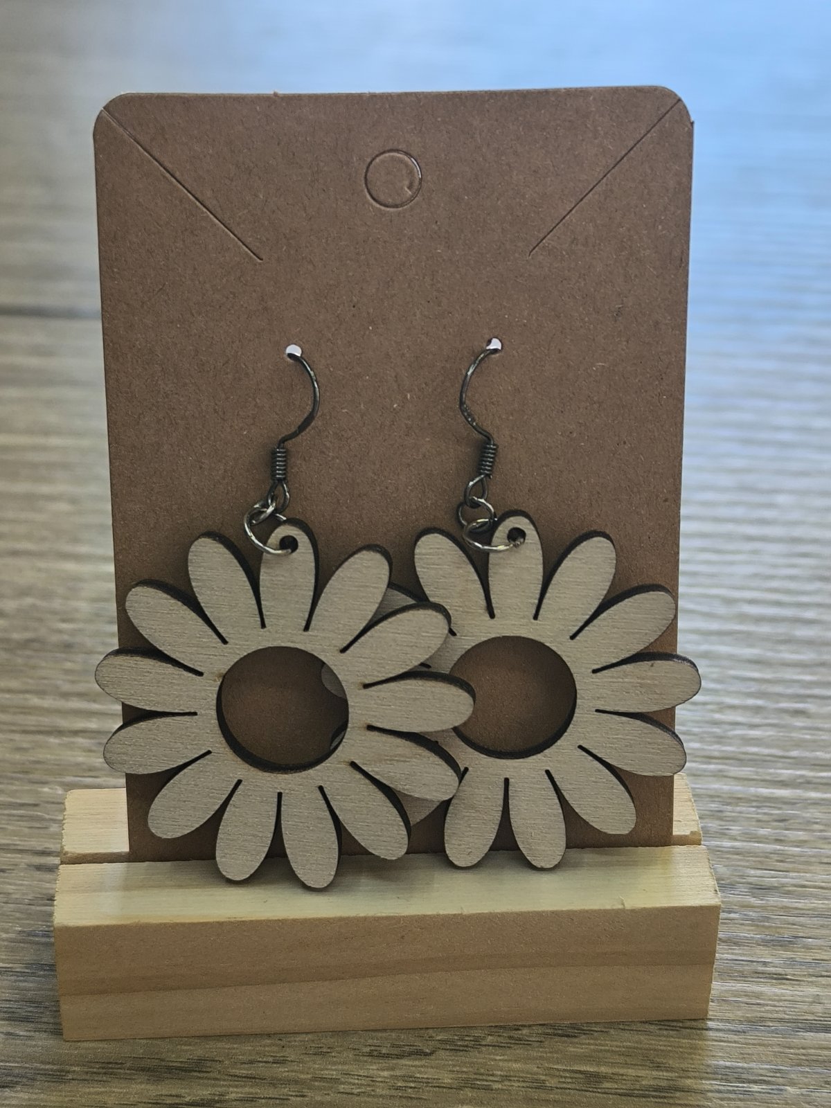 Boucles d'oreilles bois