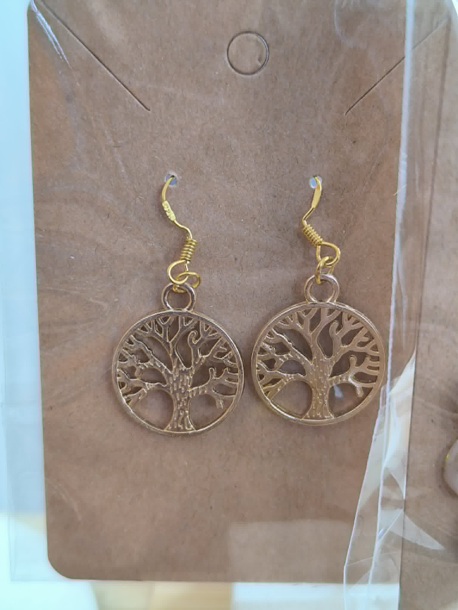 Boucles d'oreilles arbre de vie