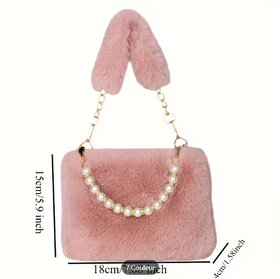 Le Sac Doudou & Perles Aura – Fausse Fourrure
